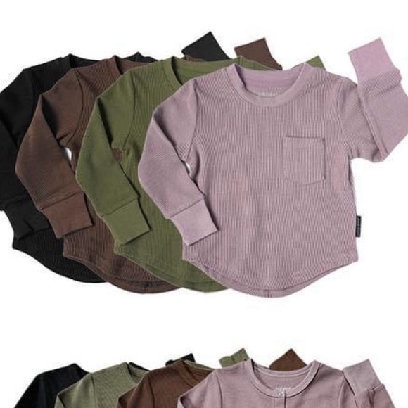 Excellent Condition Little Bipsy Waffle Top and Jogger - Thistle 6-12 Mth - Picture 8 of 8